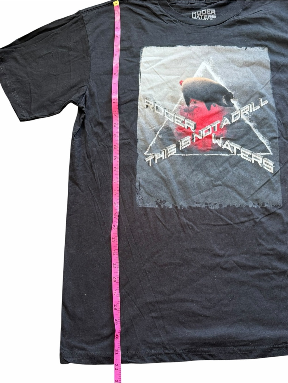 Roger Waters Black This Is Not A Drill Graphic Concert T Shirt 2X NEW Oversized - Picture 5 of 10